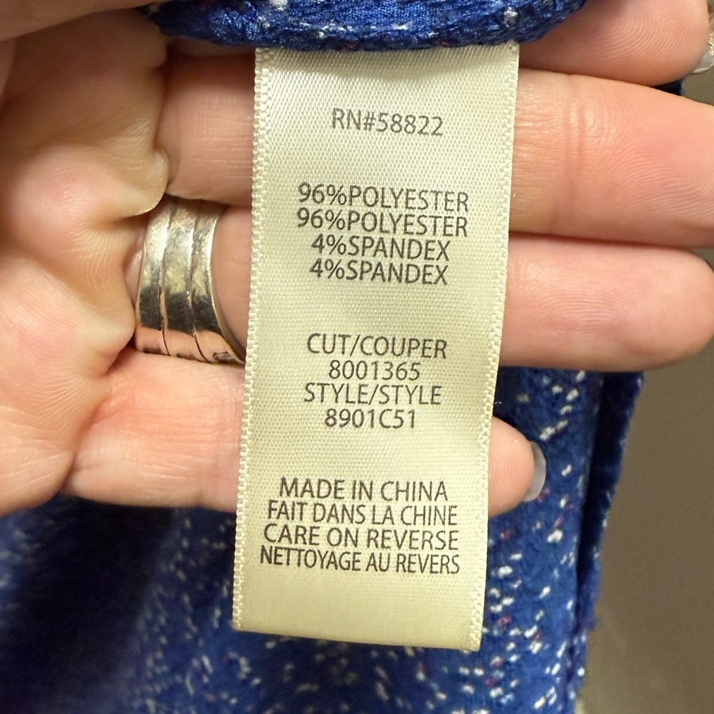 Max Studio Blue Ruffle Wrap Midi Dress XS - Picture 3 of 4